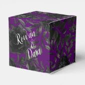 Ballotins Rose violet et noir gothique mariage boîte de préf (Arrière)