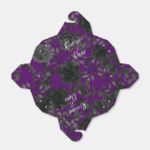 Ballotins Rose violet et noir gothique mariage boîte de préf (Déplié)