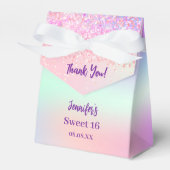 Ballotins Rose violet holographique Sweet 16 (Verso)