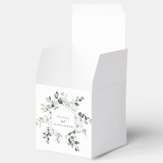 Ballotins Roses blanches et mariage vert (Ouvert)