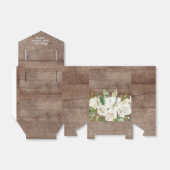 Ballotins Roses Blanches Rustiques Filles Baby shower Ballot (Déplié)