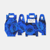 Ballotins Roses bleues élégantes fleurs bleues florale bleue (Déplié)