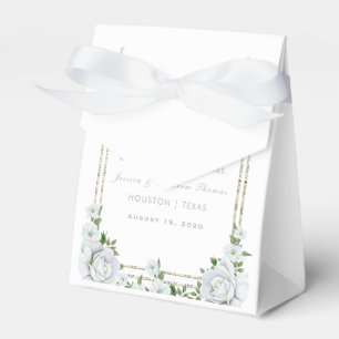Ballotins Roses Chic & Bordure Argentée Mariage Floral