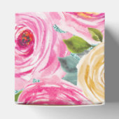 Ballotins Roses d'aquarelle en Parties scintillant Aqua Pers (Haut)