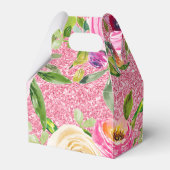 Ballotins Roses d'aquarelle en Parties scintillant rose et c (Arrière)