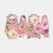 Ballotins Roses d'aquarelle en Parties scintillant rose et c (Déplié)