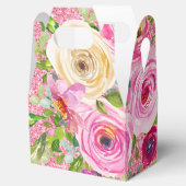 Ballotins Roses d'aquarelle en Parties scintillant rose et c (Ouvert)