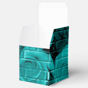 Ballotins Roses de briques 03-Turquoise-Carré des boîtes de 