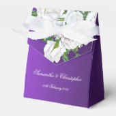 Ballotins Roses de printemps blanc sur Mariage pourpre (Verso)