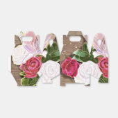 Ballotins Roses et Pays Chic Mariage Favoriser les boîtes (Déplié)