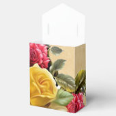 Ballotins Roses Fleurs Rouge et Jaune Vintage (Ouvert)