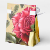 Ballotins Roses Fleurs Rouge et Jaune Vintage (Arrière)