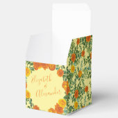 Ballotins Roses floraux de Mariage orange jaune (Ouvert)