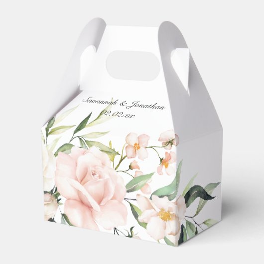 Ballotins Roses rose pâle et Mariage vert Eucalyptus (Verso)