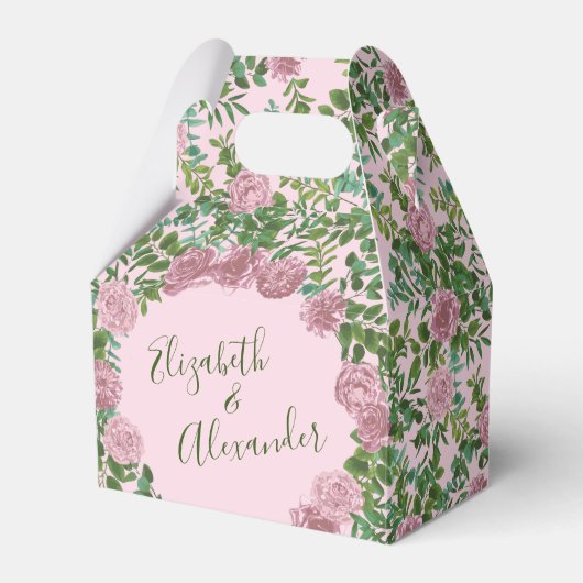 Ballotins Roses roses Jardin Printemps Mariage (Verso)