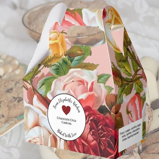 Ballotins Roses roses roses et rouges Cadeaux cuits avec ing