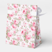 Ballotins Roses Roses Ruban Rose Mariage Remerciements (Arrière)