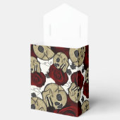 Ballotins Roses rouges et crânes Fleurs noires gothiques bla (Ouvert)