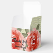 Ballotins Roses Rouges Fleurs Aquarelle 2" (Ouvert)