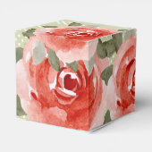 Ballotins Roses Rouges Fleurs Aquarelle 2" (Arrière)