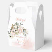 Ballotins Roses rustiques rose rousse eucalyptus 16e anniver (Ouvert)