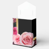 Ballotins Roses sur Noir Mariage Favoriser Ballotin (Ouvert)