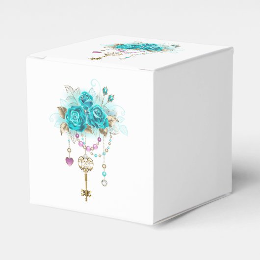Ballotins Roses Turquoise avec Clés (Verso)