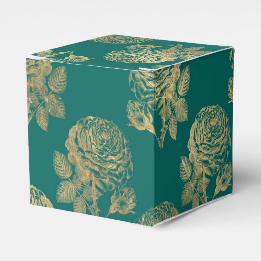 Ballotins Roses Vintage sarcelle et or (Verso)