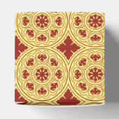 Ballotins Rosette rouge romane médiévale jaune (Haut)