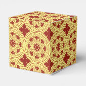 Ballotins Rosette rouge romane médiévale jaune (Arrière)