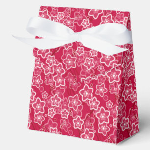 Ballotins rouge blanc floral rustique mode motif rétro