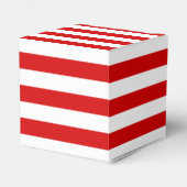 Ballotins Rouge Blanc horizontal Préppy Nom de la bande Mono (Arrière)