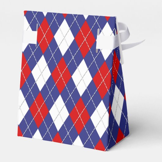 Ballotins Rouge, Blanc, Jacquard Bleu 2 PARTIES BOÎTE DE FAV (Arrière)