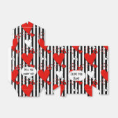 Ballotins Rouge Blanc Noir Saint Valentin Ballotin (Déplié)