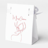 Ballotins Rouge blanc rennes abstraits Noël moderne (Arrière)