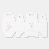 Ballotins Rouge blanc rennes abstraits Noël moderne (Déplié)