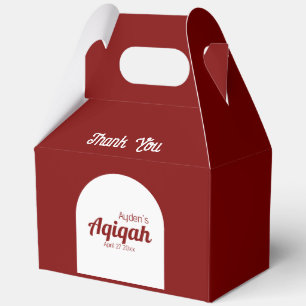 Ballotins Rouge blanc uni couleur plaine, Baby shower Aqiqah