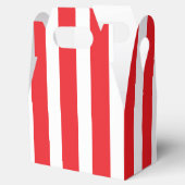 Ballotins Rouge clair classique et blanc rayé petit Gable (Ouvert)