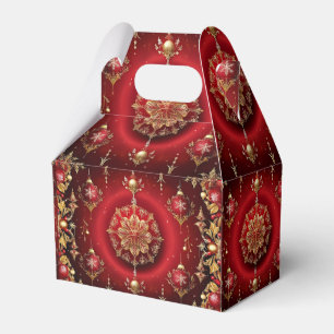 Ballotins Rouge décoratif Ornements de vacances Boîte cadeau