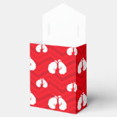 Ballotins Rouge écarlate, Blanc, Chevron, Boxer, Gants de bo (Ouvert)