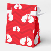 Ballotins Rouge écarlate, Blanc, Chevron, Boxer, Gants de bo (Arrière)