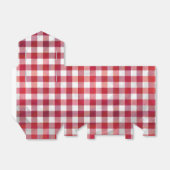 Ballotins Rouge et blanc À damiers plaid (Déplié)