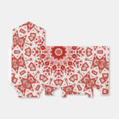 Ballotins rouge et blanc, bandana ethnique (Déplié)