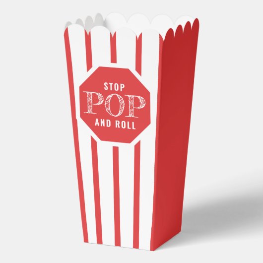 Ballotins Rouge et blanc Stop Pop & Roll Funny Popcorn (Verso)