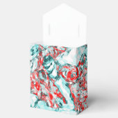 Ballotins Rouge et turquoise abstrait     (Ouvert)