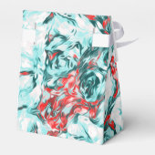 Ballotins Rouge et turquoise abstrait     (Arrière)