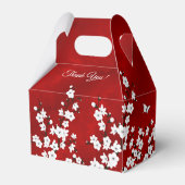 Ballotins Rouge Fleur de cerisier blanc | Mariage chinois (Arrière)