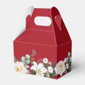 Ballotins Rouge Floral Quinceañera Merci (Arrière)