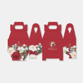 Ballotins Rouge Floral Quinceañera Merci (Déplié)