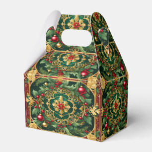 Ballotins Rouge Gold Green Noël boîte cadeau de Noël